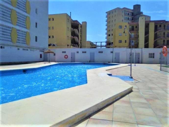 Apartamento Roquetas De Mar Urbanizacion, 2 Dormitorios, Gran Terraza Con Vista Al Mar, Wi-Fi, Parking Y Piscina 外观 照片