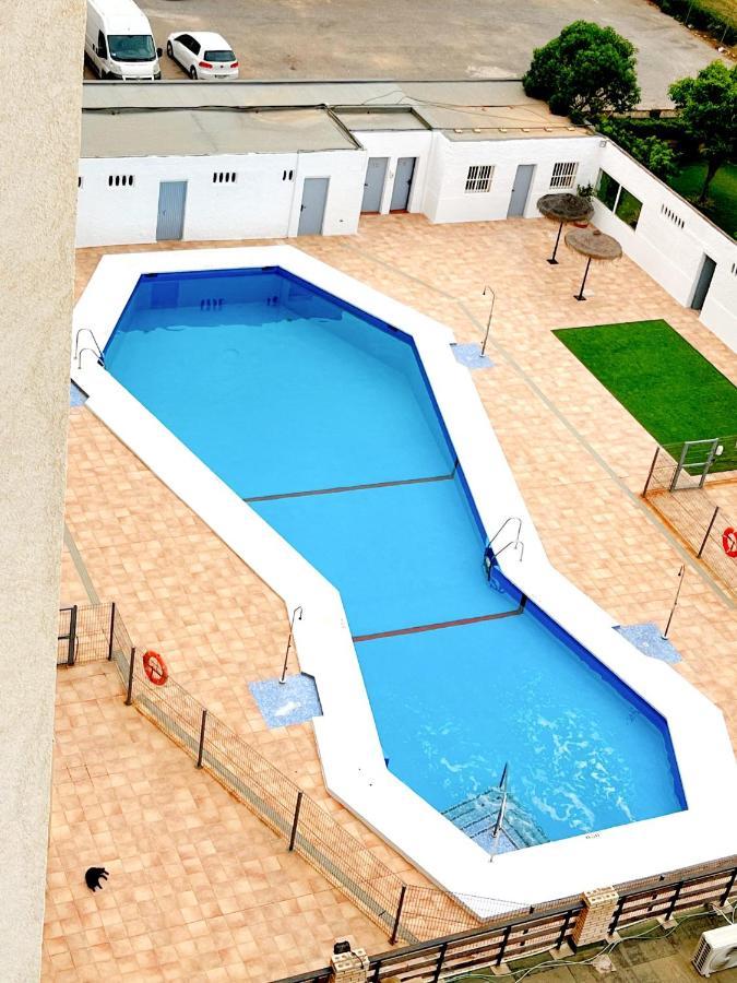 Apartamento Roquetas De Mar Urbanizacion, 2 Dormitorios, Gran Terraza Con Vista Al Mar, Wi-Fi, Parking Y Piscina 外观 照片